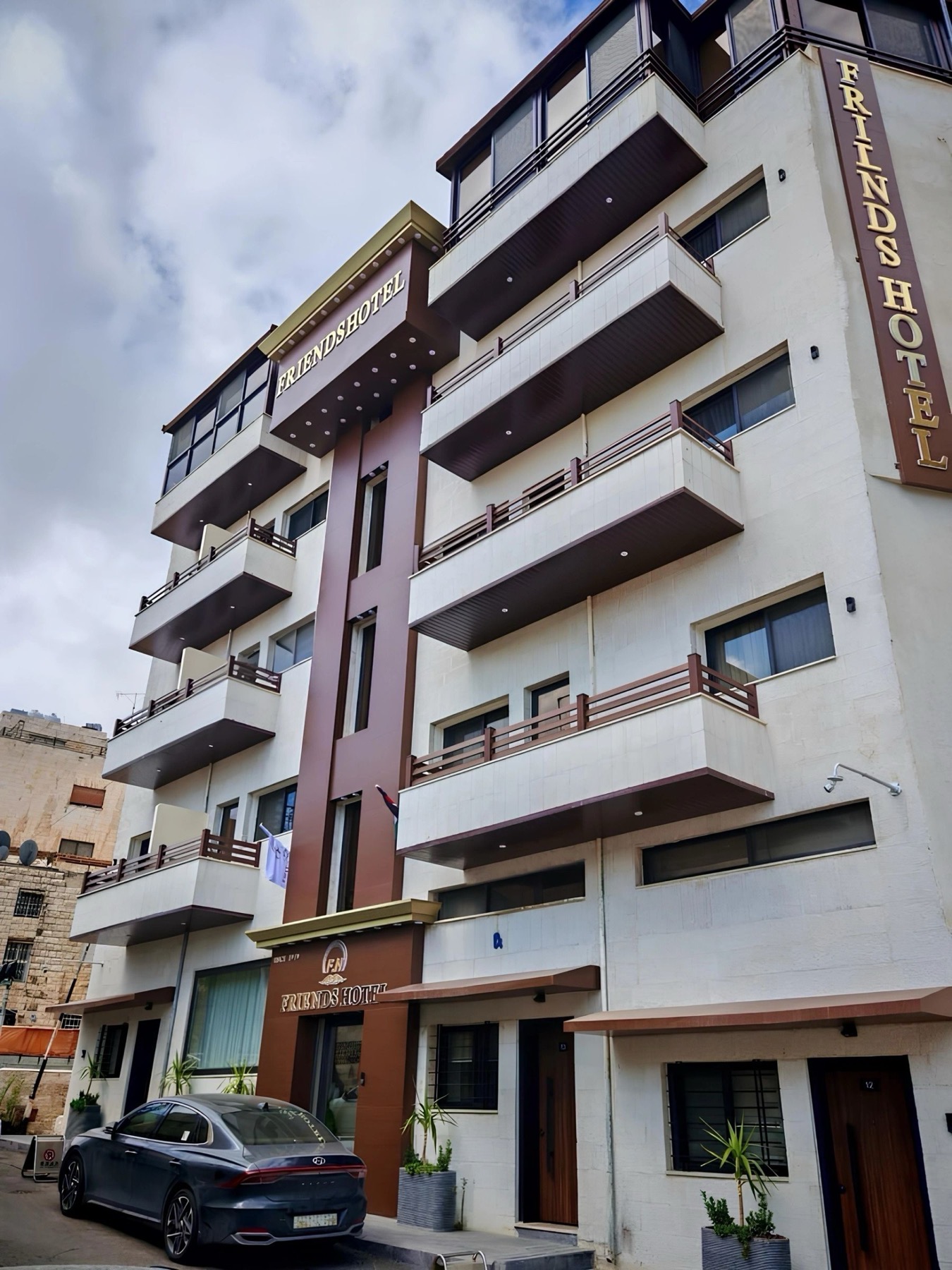 Friends Hotel building in Amman